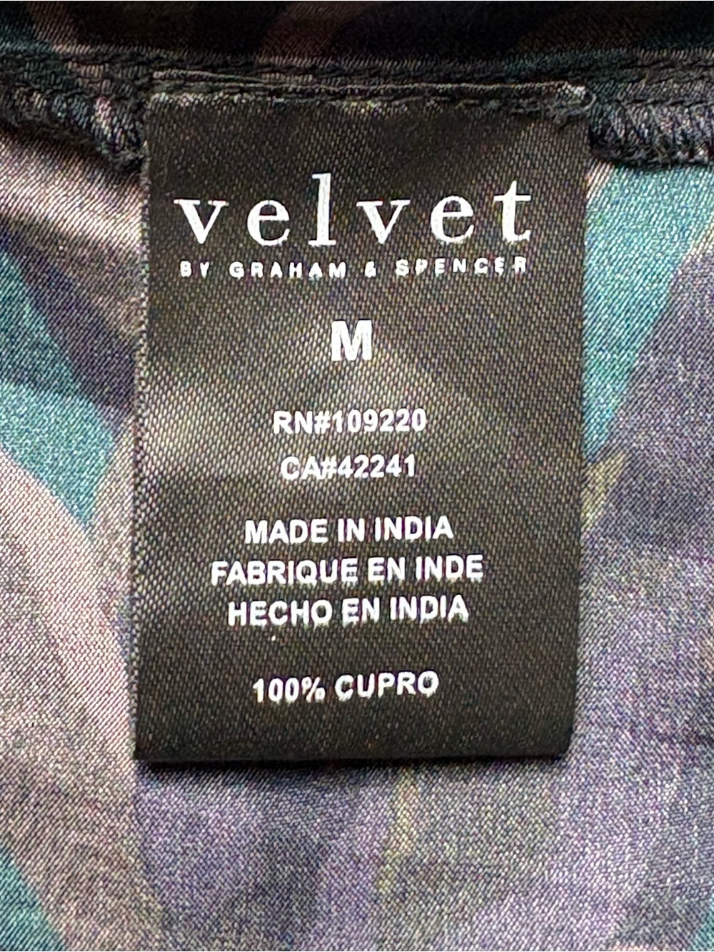 NWOT Velvet by Graham & Spencer Maine Drop-Waist Mini Dress Sonoma Print Size M - Picture 12 of 13